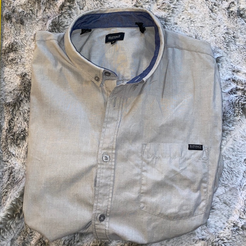 Buffalo David Bitton men’s button up Tshirt XL/TG - Picture 1 of 4